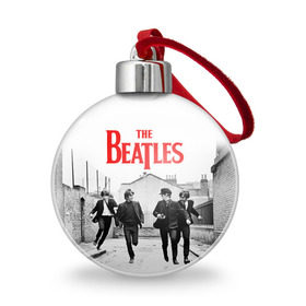 Ёлочный шар с принтом The Beatles , Пластик | Диаметр: 77 мм | beatles | rock | the beatles | битлз | битлс | битлы | рок