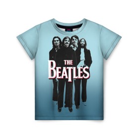 Детская футболка 3D с принтом The Beatles , 100% гипоаллергенный полиэфир | прямой крой, круглый вырез горловины, длина до линии бедер, чуть спущенное плечо, ткань немного тянется | Тематика изображения на принте: beatles | rock | the beatles | битлз | битлс | битлы | рок