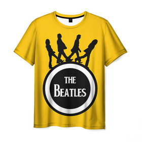 Мужская футболка 3D с принтом The Beatles , 100% полиэфир | прямой крой, круглый вырез горловины, длина до линии бедер | beatles | rock | the beatles | битлз | битлс | битлы | рок