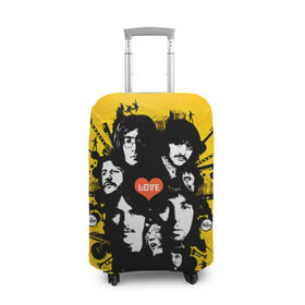 Чехол для чемодана 3D с принтом The Beatles , 86% полиэфир, 14% спандекс | двустороннее нанесение принта, прорези для ручек и колес | beatles | rock | the beatles | битлз | битлс | битлы | рок