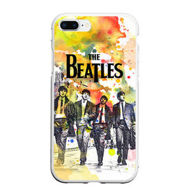 Чехол для iPhone 7Plus/8 Plus матовый с принтом The Beatles , Силикон | Область печати: задняя сторона чехла, без боковых панелей | beatles | rock | the beatles | битлз | битлс | битлы | рок