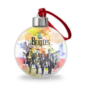 Ёлочный шар с принтом The Beatles , Пластик | Диаметр: 77 мм | Тематика изображения на принте: beatles | rock | the beatles | битлз | битлс | битлы | рок