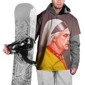 Накидка на куртку 3D с принтом Назад в будущее , 100% полиэстер |  | Тематика изображения на принте: 