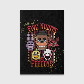 Обложка для паспорта матовая кожа с принтом Five Nights At Freddy`s , натуральная матовая кожа | размер 19,3 х 13,7 см; прозрачные пластиковые крепления | five nights at freddys | fnaf | freddy | игры | медведь | мишка | фнаф | фредди