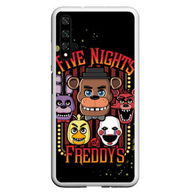 Чехол для Honor 20 с принтом Five Nights At Freddys , Силикон | Область печати: задняя сторона чехла, без боковых панелей | five nights at freddys | fnaf | freddy | игры | медведь | мишка | фнаф | фредди