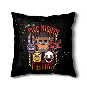 Подушка 3D с принтом Five Nights At Freddy`s , наволочка – 100% полиэстер, наполнитель – холлофайбер (легкий наполнитель, не вызывает аллергию). | состоит из подушки и наволочки. Наволочка на молнии, легко снимается для стирки | Тематика изображения на принте: five nights at freddys | fnaf | freddy | игры | медведь | мишка | фнаф | фредди