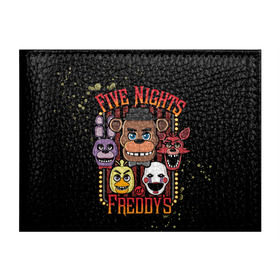 Обложка для студенческого билета с принтом Five Nights At Freddy`s , натуральная кожа | Размер: 11*8 см; Печать на всей внешней стороне | Тематика изображения на принте: five nights at freddys | fnaf | freddy | игры | медведь | мишка | фнаф | фредди