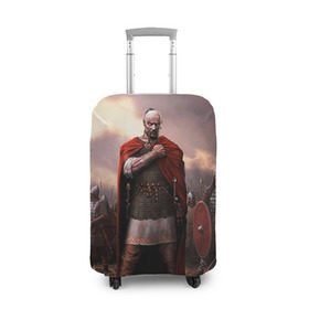 Чехол для чемодана 3D с принтом Князь Святослав Игоревич , 86% полиэфир, 14% спандекс | двустороннее нанесение принта, прорези для ручек и колес | русь