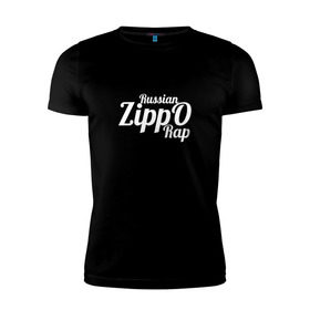 Мужская футболка премиум с принтом ZippO , 92% хлопок, 8% лайкра | приталенный силуэт, круглый вырез ворота, длина до линии бедра, короткий рукав | rap | russian rap