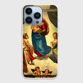 Чехол для iPhone 13 Pro с принтом Рафаэль   Сикстинская мадонна ,  |  | Тематика изображения на принте: картина | рафаэль | сикстинская мадонна | художник