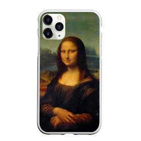 Чехол для iPhone 11 Pro Max матовый с принтом Леонардо да Винчи - Мона Лиза , Силикон |  | Тематика изображения на принте: картина | леонардо да винчи | лиза | мона | мона лиза | художник