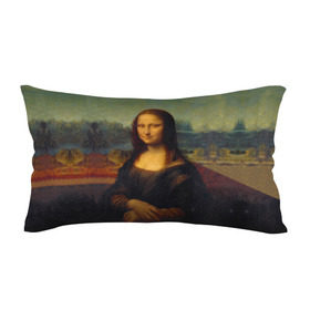 Подушка 3D антистресс с принтом Леонардо да Винчи - Мона Лиза , наволочка — 100% полиэстер, наполнитель — вспененный полистирол | состоит из подушки и наволочки на молнии | картина | леонардо да винчи | лиза | мона | мона лиза | художник