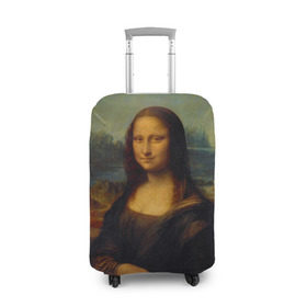 Чехол для чемодана 3D с принтом Леонардо да Винчи - Мона Лиза , 86% полиэфир, 14% спандекс | двустороннее нанесение принта, прорези для ручек и колес | картина | леонардо да винчи | лиза | мона | мона лиза | художник