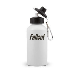 Бутылка спортивная с принтом Fallout 4 , металл | емкость — 500 мл, в комплекте две пластиковые крышки и карабин для крепления | fallout 4 фаллаут распад shelter vault pipboy