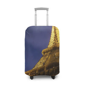 Чехол для чемодана 3D с принтом Эйфелева башня , 86% полиэфир, 14% спандекс | двустороннее нанесение принта, прорези для ручек и колес | париж | эйфелева башня