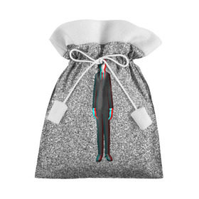 Подарочный 3D мешок с принтом Слендер , 100% полиэстер | Размер: 29*39 см | man | slender | тонкий | хоррор | худой