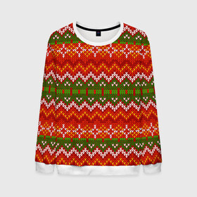 Мужской свитшот 3D с принтом Свитер , 100% полиэстер с мягким внутренним слоем | круглый вырез горловины, мягкая резинка на манжетах и поясе, свободная посадка по фигуре | new year | sweater | winter | зима | новый год | рождество | с новым годом | сhristmas | свитер