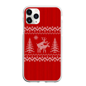 Чехол для iPhone 11 Pro матовый с принтом Свитер с оленями , Силикон |  | deer | new year | sweater | winter | зима | новый год | олени | рождество | с новым годом | сhristmas | свитер