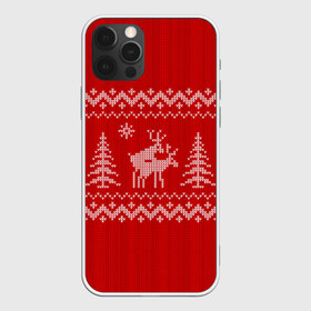 Чехол для iPhone 12 Pro Max с принтом Свитер с оленями , Силикон |  | deer | new year | sweater | winter | зима | новый год | олени | рождество | с новым годом | сhristmas | свитер