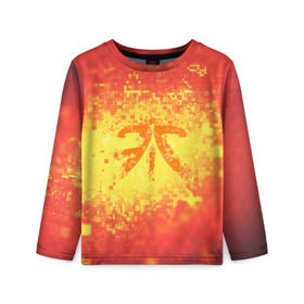 Детский лонгслив 3D с принтом FNATIC CLOTHES COLLECTION , 100% полиэстер | длинные рукава, круглый вырез горловины, полуприлегающий силуэт
 | fnatic