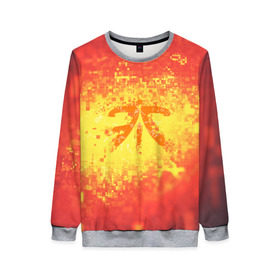 Женский свитшот 3D с принтом FNATIC CLOTHES COLLECTION , 100% полиэстер с мягким внутренним слоем | круглый вырез горловины, мягкая резинка на манжетах и поясе, свободная посадка по фигуре | fnatic