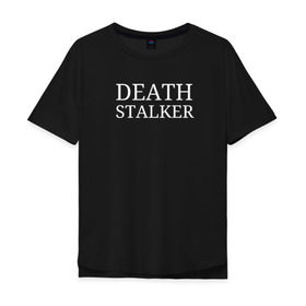 Мужская футболка хлопок Oversize с принтом Bones Sesh Death Stalker , 100% хлопок | свободный крой, круглый ворот, “спинка” длиннее передней части | bones | death stalker | deathstalker | rap | rapteamsesh | sesh | teamsesh
