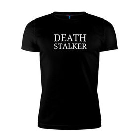 Мужская футболка премиум с принтом Bones Sesh Death Stalker , 92% хлопок, 8% лайкра | приталенный силуэт, круглый вырез ворота, длина до линии бедра, короткий рукав | bones | death stalker | deathstalker | rap | rapteamsesh | sesh | teamsesh