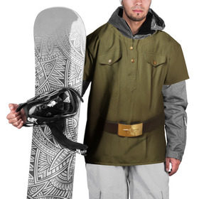 Накидка на куртку 3D с принтом Солдатская форма , 100% полиэстер |  | Тематика изображения на принте: 23 | армейская | армия | защитник | отечества | солдат | февраля | форма