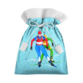 Подарочный 3D мешок с принтом Биатлон , 100% полиэстер | Размер: 29*39 см | biathlon | sport | winter | биатлон | биатлонисты | зимние виды спорта | спорт | стрельба