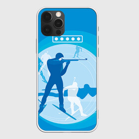 Чехол для iPhone 12 Pro Max с принтом Биатлон , Силикон |  | Тематика изображения на принте: biathlon | sport | winter | биатлон | биатлонисты | зимние виды спорта | спорт | стрельба