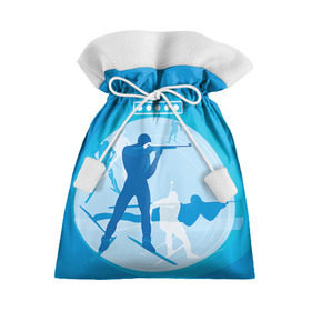 Подарочный 3D мешок с принтом Биатлон , 100% полиэстер | Размер: 29*39 см | biathlon | sport | winter | биатлон | биатлонисты | зимние виды спорта | спорт | стрельба