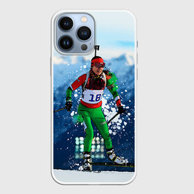 Чехол для iPhone 13 Pro Max с принтом Биатлон ,  |  | biathlon | sport | winter | биатлон | биатлонисты | зимние виды спорта | спорт | стрельба