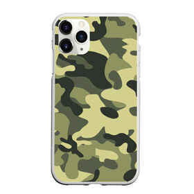 Чехол для iPhone 11 Pro Max матовый с принтом Камуфляж Хаки , Силикон |  | camo | military | камо