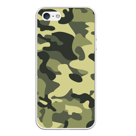 Чехол для iPhone 5/5S матовый с принтом Камуфляж Хаки , Силикон | Область печати: задняя сторона чехла, без боковых панелей | camo | military | камо