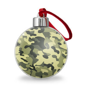 Ёлочный шар с принтом Камуфляж Хаки , Пластик | Диаметр: 77 мм | camo | military | камо