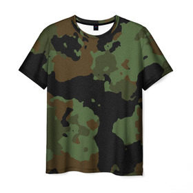 Мужская футболка 3D с принтом Камуфляж Вельветовый эффект , 100% полиэфир | прямой крой, круглый вырез горловины, длина до линии бедер | camo | camouflage | military | камо