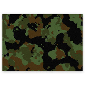 Поздравительная открытка с принтом Камуфляж Вельветовый эффект , 100% бумага | плотность бумаги 280 г/м2, матовая, на обратной стороне линовка и место для марки
 | camo | camouflage | military | камо