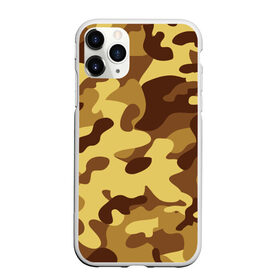 Чехол для iPhone 11 Pro Max матовый с принтом Пустынный камуфляж , Силикон |  | Тематика изображения на принте: camo | camouflage | military | камо