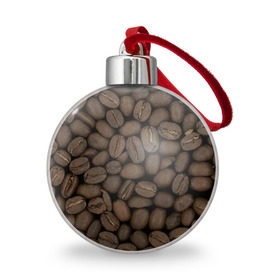 Ёлочный шар с принтом Кофе , Пластик | Диаметр: 77 мм | Тематика изображения на принте: зёр | зерно | кофе | макро | обои | текстуры | фон | фото