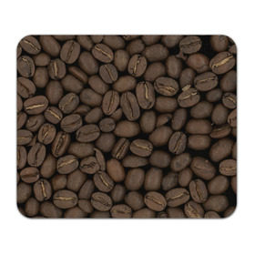 Коврик прямоугольный с принтом Кофе , натуральный каучук | размер 230 х 185 мм; запечатка лицевой стороны | Тематика изображения на принте: зёр | зерно | кофе | макро | обои | текстуры | фон | фото