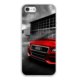 Чехол для iPhone 5/5S матовый с принтом Audi , Силикон | Область печати: задняя сторона чехла, без боковых панелей | audi | ауди