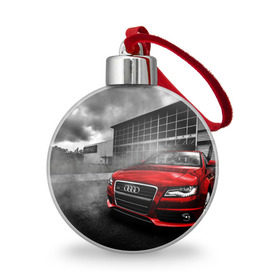 Ёлочный шар с принтом Audi , Пластик | Диаметр: 77 мм | Тематика изображения на принте: audi | ауди