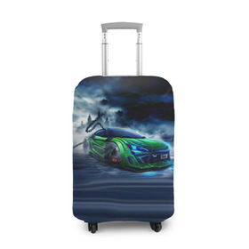 Чехол для чемодана 3D с принтом Toyota FT-86 , 86% полиэфир, 14% спандекс | двустороннее нанесение принта, прорези для ручек и колес | ft 86 | toyota | тоёта | тойота