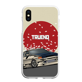 Чехол для iPhone XS Max матовый с принтом Toyota Trueno ae86 , Силикон | Область печати: задняя сторона чехла, без боковых панелей | 86 | corolla | crane | hachiroku | jdm | toyota | trueno | ае86 | журавлики | тоёта | тойота | труено | хачироку | япония