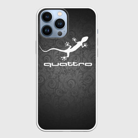 Чехол для iPhone 13 Pro Max с принтом Audi qauttro ,  |  | Тематика изображения на принте: audi | audi qauttro | qauttro | ауди | ауди кватро | кватро