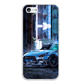 Чехол для iPhone 5/5S матовый с принтом Nissan GTR R35 , Силикон | Область печати: задняя сторона чехла, без боковых панелей | gtr | nismo | nissan | nissan gtr | r35 | гтр | низмо | ниссан