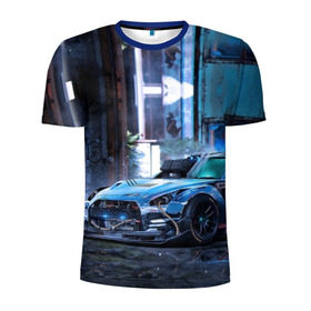 Мужская футболка 3D спортивная с принтом Nissan GTR R35 , 100% полиэстер с улучшенными характеристиками | приталенный силуэт, круглая горловина, широкие плечи, сужается к линии бедра | gtr | nismo | nissan | nissan gtr | r35 | гтр | низмо | ниссан