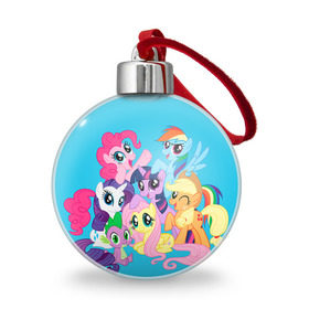 Ёлочный шар с принтом My Little Pony , Пластик | Диаметр: 77 мм | friendship is magic | mlp | my little pony | pinky pie | pony | swag | дружба | литл пони | мой маленький пони | пони | поняши | поняшки | сваг | свэг | чудо