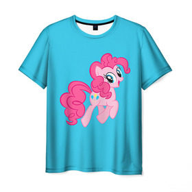 Мужская футболка 3D с принтом My Little Pony , 100% полиэфир | прямой крой, круглый вырез горловины, длина до линии бедер | friendship is magic | mlp | my little pony | pinky pie | pony | swag | дружба | литл пони | мой маленький пони | пони | поняши | поняшки | сваг | свэг | чудо