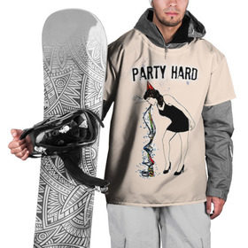 Накидка на куртку 3D с принтом Party hard , 100% полиэстер |  | Тематика изображения на принте: happy new year | new year | party | вечеринка | конфетти | новый год | с новым годом